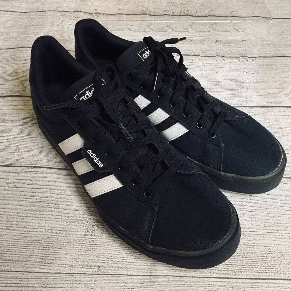 adidas Daily 3.0 'Translucent Outsole - Black White Mens 11.5 - Picture 3 of 6